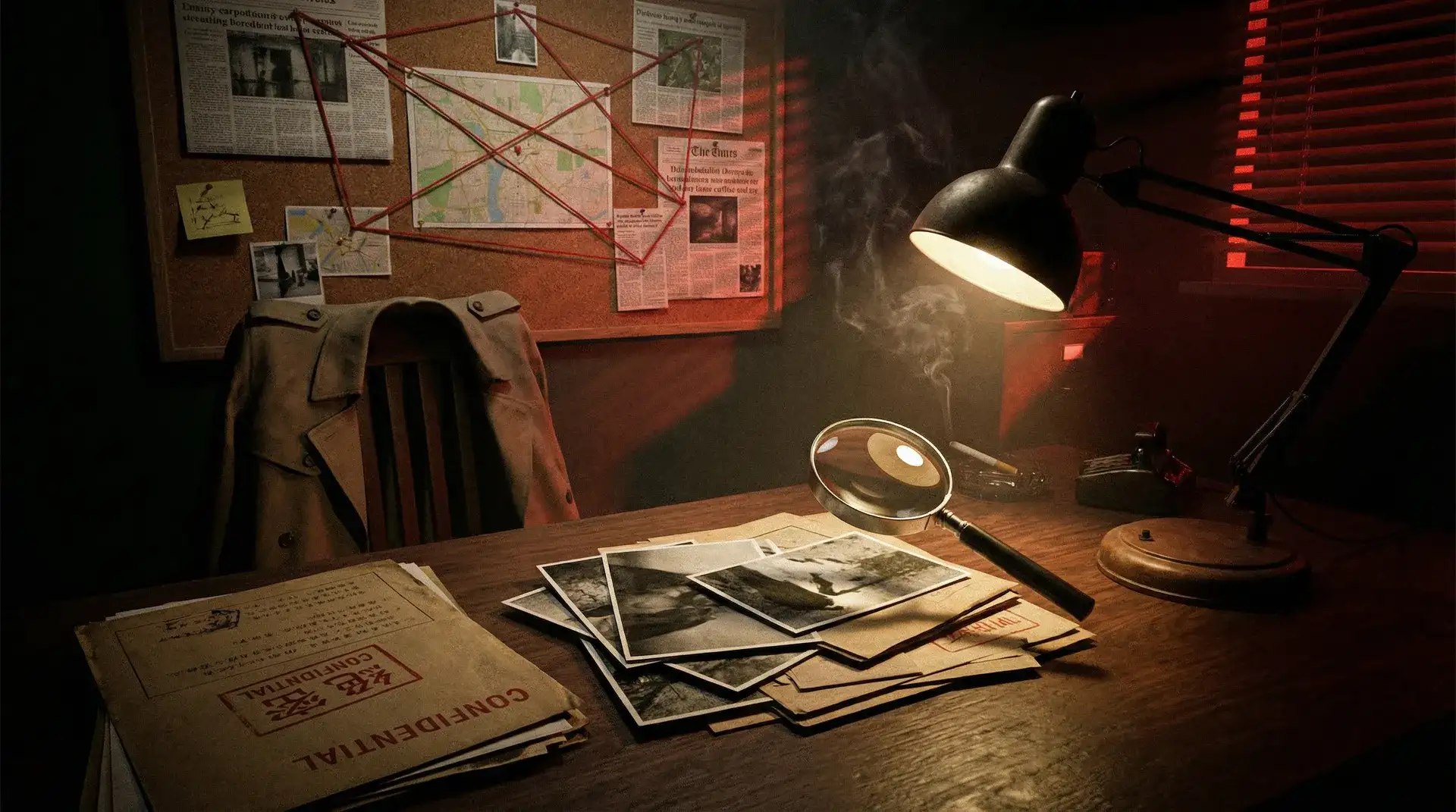 五一吃瓜 - 调查记者工作台上的机密文件